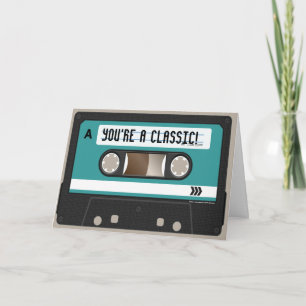 Retro Cassette Tape Geburtstagskarte Karte