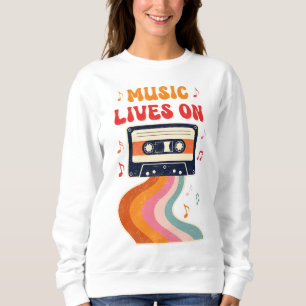 Retro Cassette Tape Shirt - Musik lebt auf Vintag