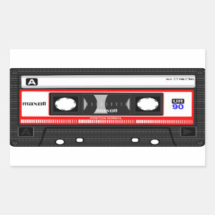 RETRO CASSETTE TAPE STICKER 70er 80er 90s