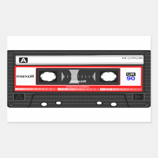 RETRO CASSETTE TAPE STICKER 70er 80er 90s
