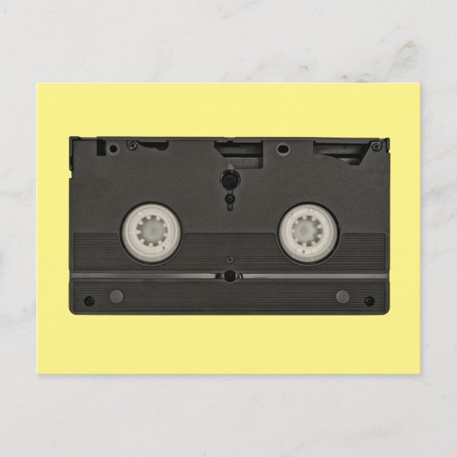 Retro Cassette VHS-Tape-Foto Postkarte (Vorderseite)