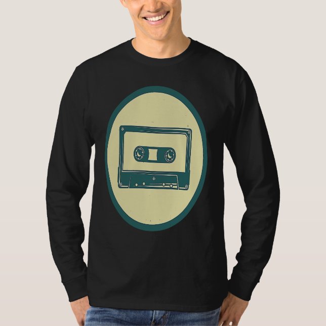 Retro Cassette Vintage Tape Music T-Shirt (Vorderseite)