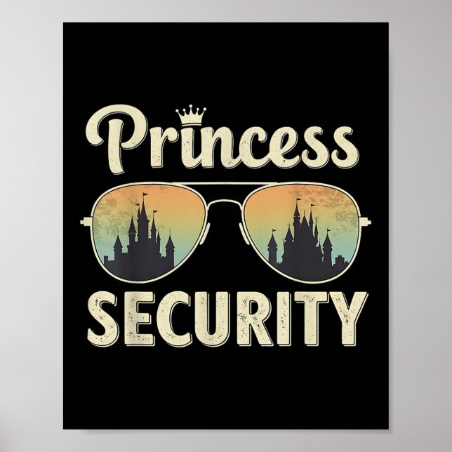 Retro Castle passend zum Princess Security Protect Poster (Vorne)
