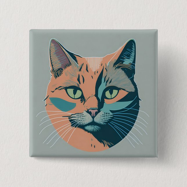 retro cat 5 button (Vorderseite)