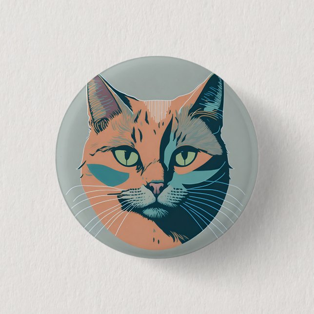 retro cat 5 button (Vorderseite)