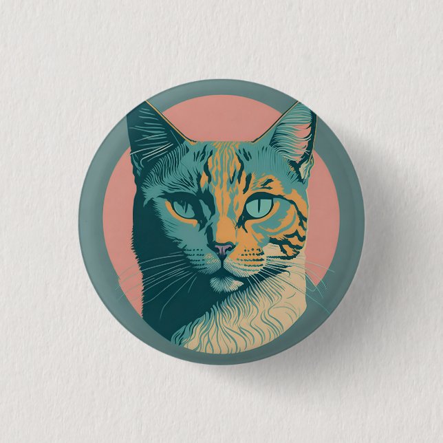 retro cat 5 button (Vorderseite)