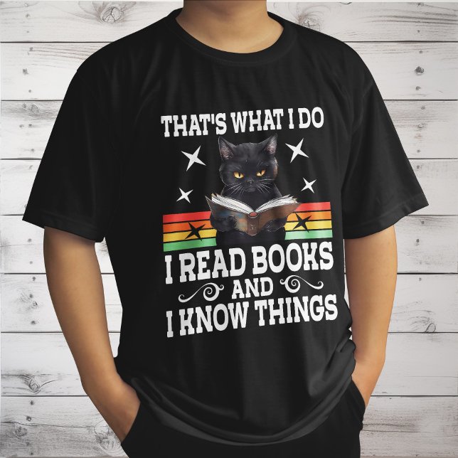 Retro Cat Books The Reader Halloween Reading Gesch T-Shirt (Von Creator hochgeladen)