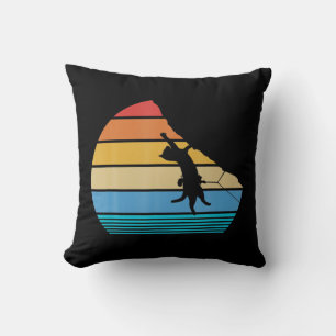 Retro Cat Climbing Vintages Geschenk Roc Kissen