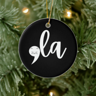 Retro Cat Comma La Kamala Harris 2024 Wahl Keramik Ornament