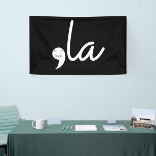 Retro Cat Comma La Kamala Harris für den Präsident Banner