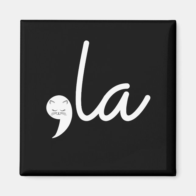 Retro Cat Comma La Kamala Harris für den Präsident Magnet (Vorne)