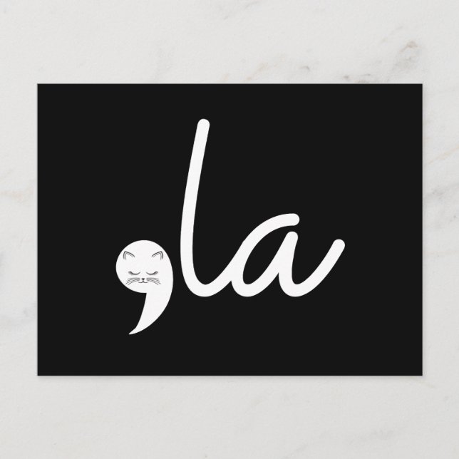 Retro Cat Comma La Kamala Harris für den Präsident Postkarte (Vorderseite)