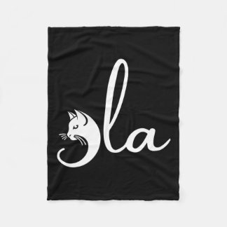 Retro Cat Comma La Kamala Harris für Präsident 200 Fleecedecke