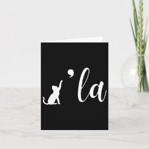 Retro Cat Comma La Kamala Harris für Präsident 200 Karte