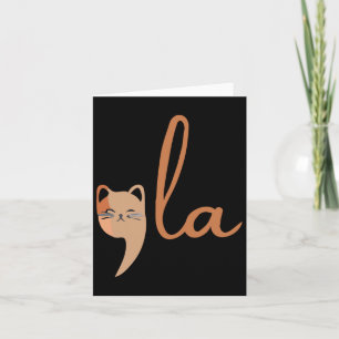 Retro Cat Comma La Kamala Harris für Präsident 200 Karte