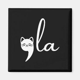 Retro Cat Comma La Kamala Harris für Präsident 200 Magnet