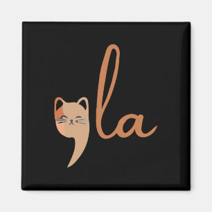 Retro Cat Comma La Kamala Harris für Präsident 200 Magnet