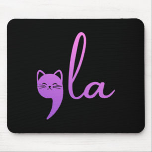 Retro Cat Comma La Kamala Harris für Präsident 200 Mousepad