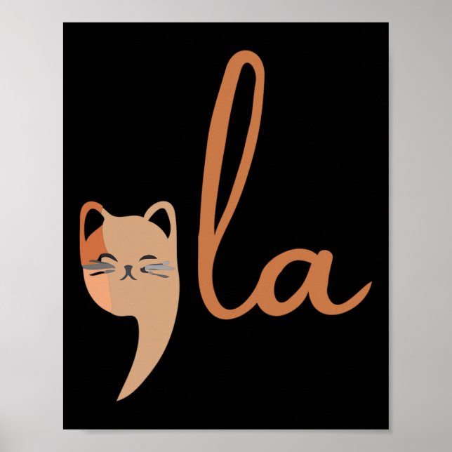 Retro Cat Comma La Kamala Harris für Präsident 200 Poster (Vorne)