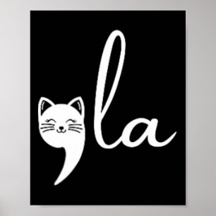Retro Cat Comma La Kamala Harris für Präsident 200 Poster