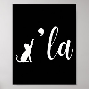 Retro Cat Comma La Kamala Harris für Präsident 200 Poster