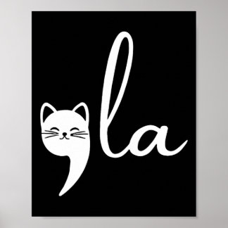 Retro Cat Comma La Kamala Harris für Präsident 200 Poster