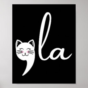 Retro Cat Comma La Kamala Harris für Präsident 200 Poster