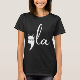 Retro Cat Comma La Kamala Harris für Präsident 200 T-Shirt