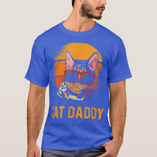 Retro Cat Daddy Vintag Style Cat Kitty Lover T-Shirt