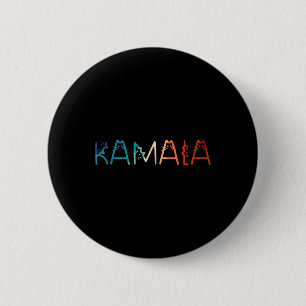 Retro Cat Lettering Positive Funny Button