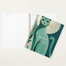 Retro Cat Lover's Planner mit benutzerdefinierbare