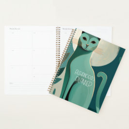 Retro Cat Lover's Planner mit benutzerdefinierbare Planer