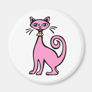 Retro Cat Magnet