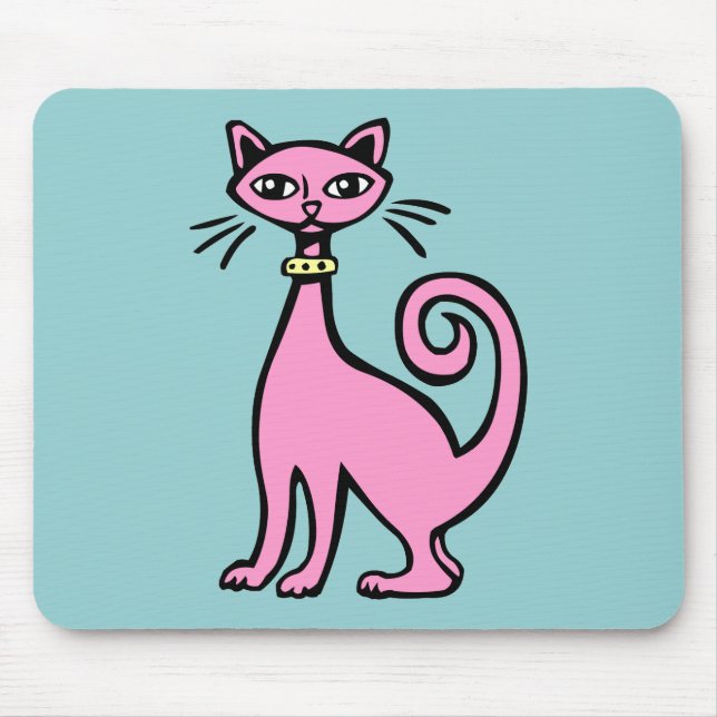 Retro Cat Mousepad (Vorne)