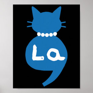 Retro Cat Niedlich Shoes Comma La Kamala Harris 20 Poster