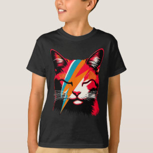 Retro Cat Rock Music Concept Band Men Kids Women F T-Shirt