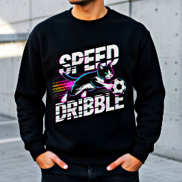 Retro Cat Soccer - Birthday Gift for Pet Lovers Sweatshirt