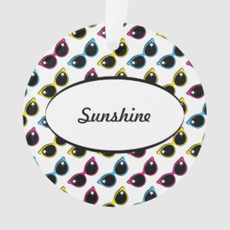 Retro Cat Sonnenbrille Muster Ornament