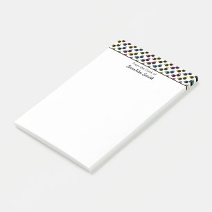 Retro Cat Sonnenbrille Muster Personalisiert Post-it Klebezettel