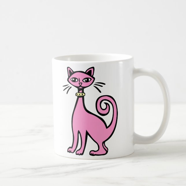 Retro Cat Tasse (Rechts)