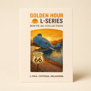 Retro Catoosa Oklahoma Route 66 Roadside Postkarte