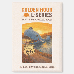 Retro Catoosa Oklahoma Route 66 Wahrzeichen Kunst Magnet