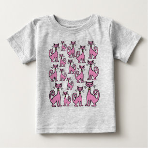 Retro Cats - Baby - (F&B Design) - Individuell ang T-shirt