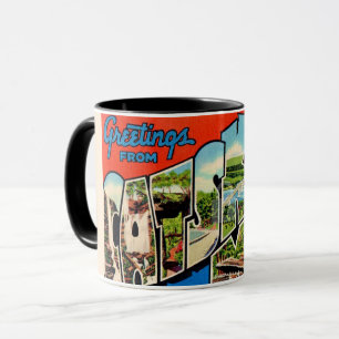 Retro Catskill-Berge  Tasse