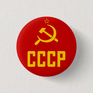 Retro CCCP UDSSR die Sowjetunion Knopf Button