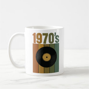 Retro-CD 1970er Jahre vintage Kaffeetasse