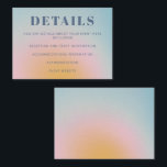 Retro Celestial Light Blue Gradient Bat Mitzvah Begleitkarte<br><div class="desc">Retro Celestial Light Blue Gradient Bat Mitzvah Enclosure Card</div>