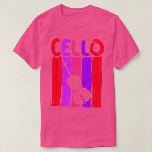 Retro Cello Art Cellist Ein perfektes Wochenende i T-Shirt (Design vorne)