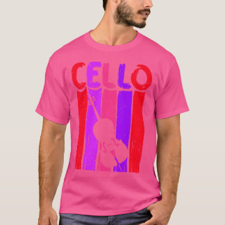 Retro Cello Art Cellist Ein perfektes Wochenende i T-Shirt