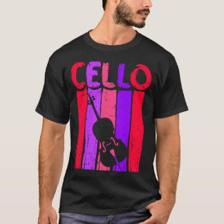 Retro Cello Art Cellist Ein perfektes Wochenende i T-Shirt